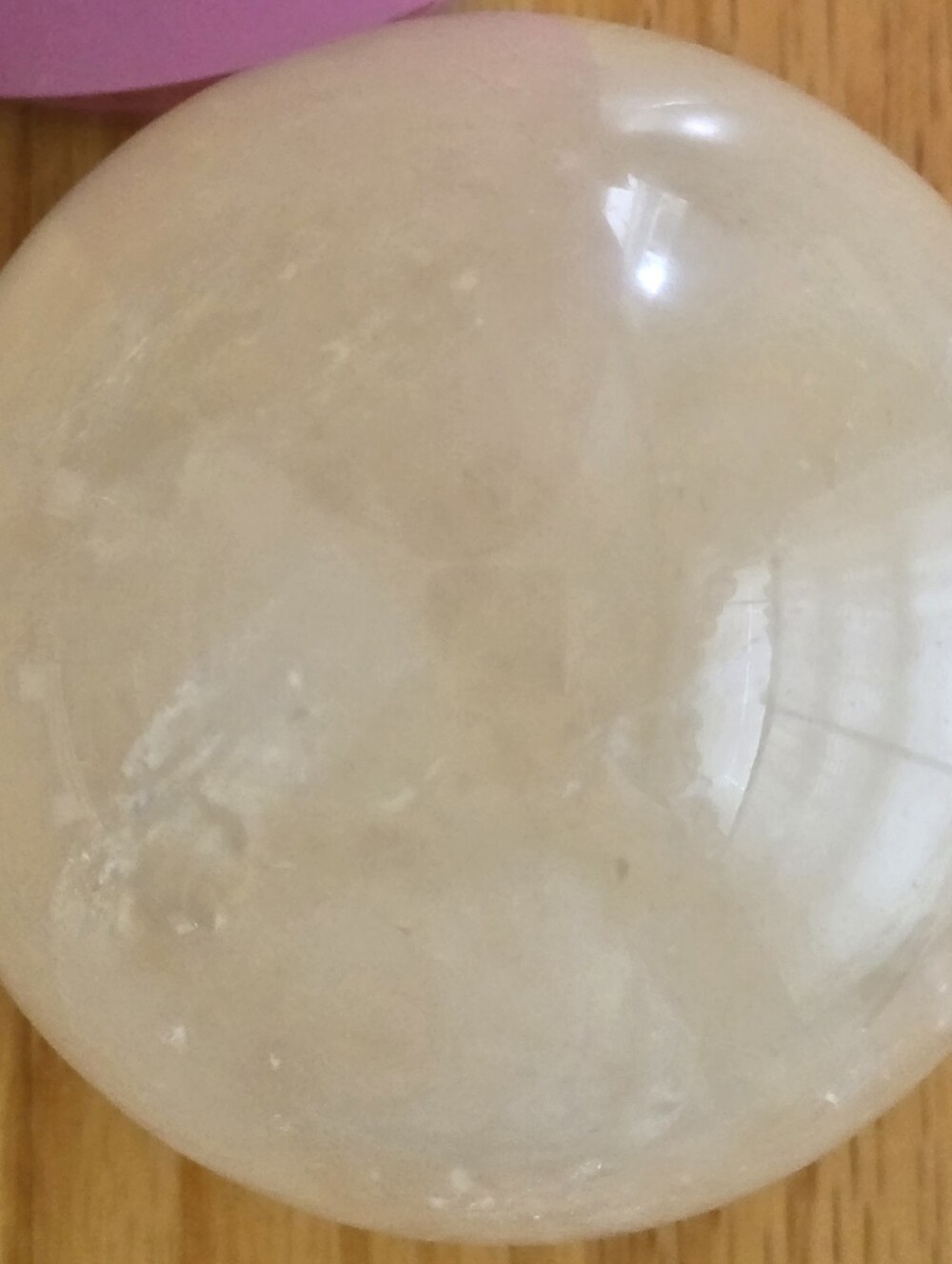 Polished Citrine Quartz Crystal Sphere. 80mm. In Excellent Condition